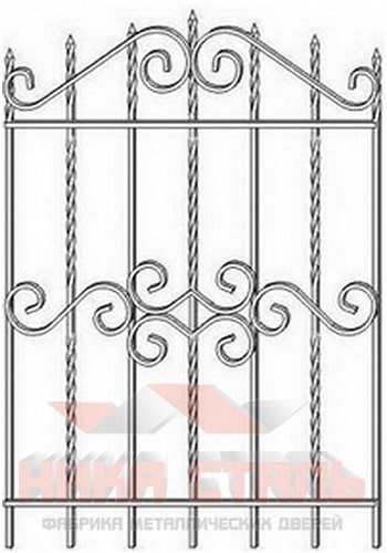 Кованая решетка на окно КР 5