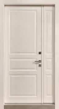 Полуторная термодверь МДФ шпон с кнокером Полуторная термодверь МДФ шпон с кнокером